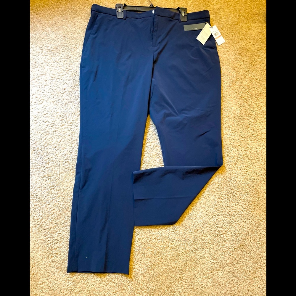 Perry Ellis Dark Sapphire slim stretch dress pants